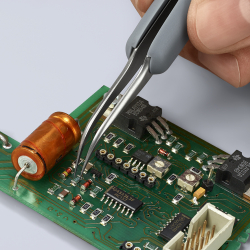 Knipex 92 31 10 ESD Pęseta precyzyjna z gumowanymi uchwytami ESD