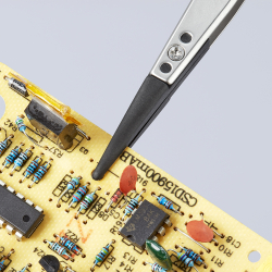 Knipex 92 81 04 Pinceta ESD z wymiennymi końcówkami