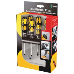 Wera 932 S/6 Zestaw wkrętakow Kraftform do pobijania + wieszak