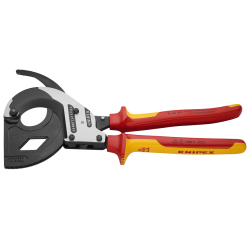 Knipex 95 36 320 Nożyce do kabli (trójstopniowy mechanizm zapadkowy) VDE