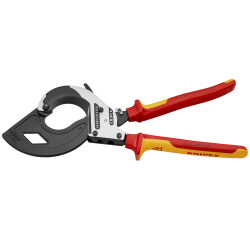 Knipex 95 36 320 Nożyce do kabli (trójstopniowy mechanizm zapadkowy) VDE