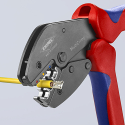Knipex 97 33 01 MultiCrimp Szczypce do zagniatania z magazynkiem i 3 matrycami
