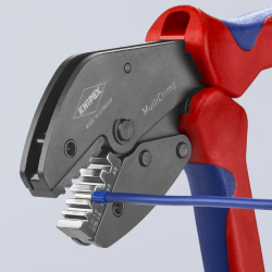 Knipex 97 33 01 MultiCrimp Szczypce do zagniatania z magazynkiem i 3 matrycami