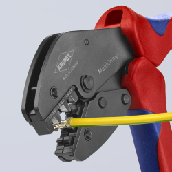 Knipex 97 33 01 MultiCrimp Szczypce do zagniatania z magazynkiem i 3 matrycami
