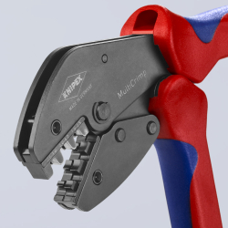 Knipex 97 33 01 MultiCrimp Szczypce do zagniatania z magazynkiem i 3 matrycami