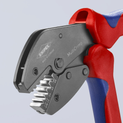 Knipex 97 33 01 MultiCrimp Szczypce do zagniatania z magazynkiem i 3 matrycami