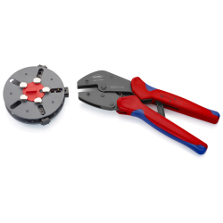 Knipex 97 33 01 MultiCrimp Szczypce do zagniatania z magazynkiem i 3 matrycami