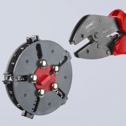 Knipex 97 33 02 MultiCrimp Szczypce do zagniatania z magazynkiem i 5 matrycami