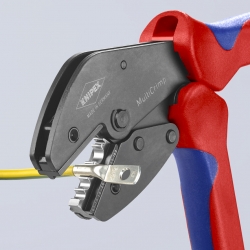 Knipex 97 33 02 MultiCrimp Szczypce do zagniatania z magazynkiem i 5 matrycami