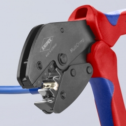 Knipex 97 33 02 MultiCrimp Szczypce do zagniatania z magazynkiem i 5 matrycami