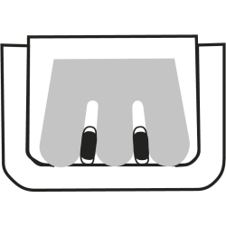 Knipex 97 50 01 Szczypce do zagniatania z ostrzem bocznym