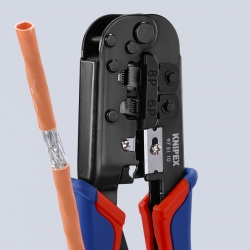 Knipex 97 51 10 Szczypce do zagniatania wtyków telefonicznych typu Western
