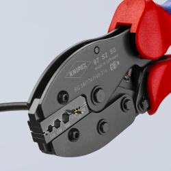 Knipex 97 52 50 PreciForce Szczypce do zagniatania KOAX/BNC/TNC RG