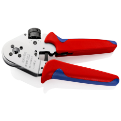 Knipex 97 52 63 Szczypce z matrycą czterotrzpieniową do zagniatania styków wtykowych okrągłych