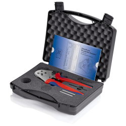 Knipex 97 52 65 Szczypce z matrycą czterotrzpieniową do zagniatania styków wtykowych okrągłych