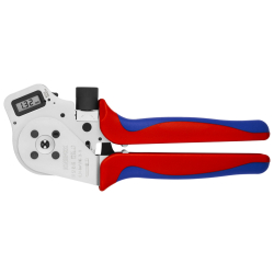 Knipex 97 52 65 DG Szczypce z matrycą czterotrzpieniową do zagniatania styków wtykowych okrągłych