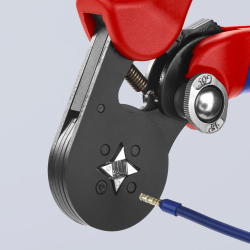 Knipex 97 53 04 Samonastawne szczypce do zagniatania tulejek