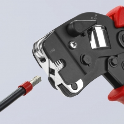 Knipex 97 53 09 Samonastawne szczypce do zagniatania tulejek