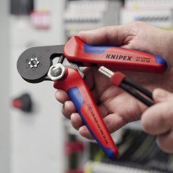 Knipex 97 53 14 Samonastawne szczypce do zagniatania tulejek