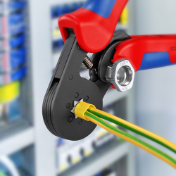 Knipex 97 53 14 Samonastawne szczypce do zagniatania tulejek