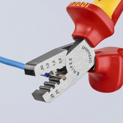 Knipex 97 68 145 A Szczypce do zagniatania tulejek kablowych VDE