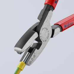 Knipex 97 81 180 Szczypce do zagniatania tulejek kablowych