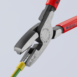 Knipex 97 81 180 Szczypce do zagniatania tulejek kablowych
