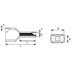 Knipex 97 99 376 Tulejki kablowe Twin