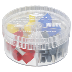 Knipex 97 99 909 Zestaw tulejek kablowych Twin w pudełku