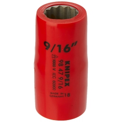 Knipex 98 47 9/16" Nasadka sześciokątna (podwójny profil sześciokątny) 1/2” VDE