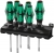 Wera 335/350/355/6 Zestaw wkrętakow Kraftform Lasertip + wieszak