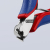 Knipex 64 52 115 Szczypce tnące czołowe dla elektroników