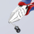 Knipex 77 42 130 Szczypce tnące boczne dla elektroników
