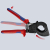 Knipex 95 32 320 Nożyce do kabli (trójstopniowy mechanizm zapadkowy)
